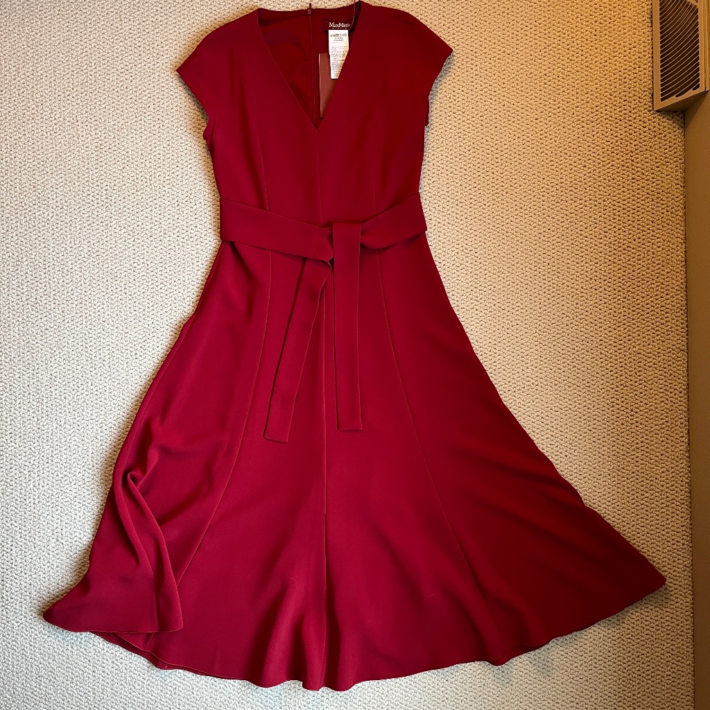 Maxmara Studio Panteon Fit & Flare Dress, Size 6, Nwt
